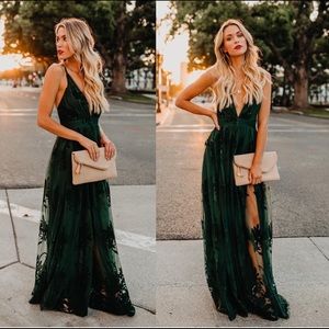 VICI - Antonia Maxi Dress Hunter